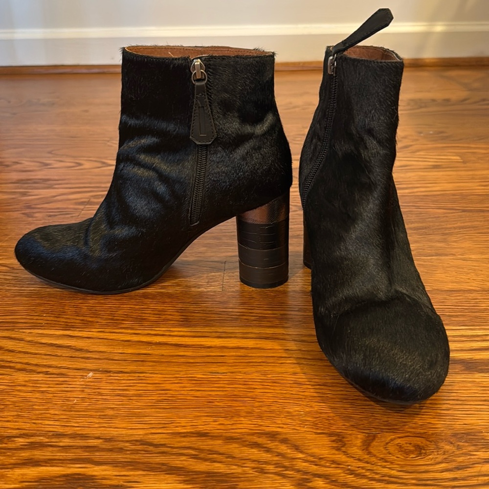 Gioseppo BEAUTIFUL ankle boots calf hair AWESOME